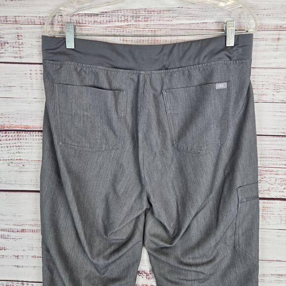 Figs Women's Scrub Pants L Tall Gray Zamora Joggers Medical Dental Vet Workwear - Picture 5 of 10